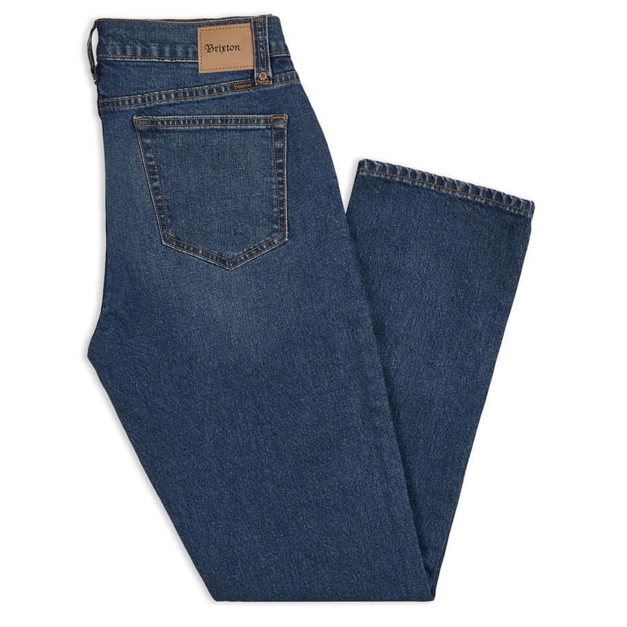 BRIXTON ( ブリクストン ) / デニムパンツ ストレッチ素材 / 12.5oz STANDARD FIT / RESERVE 5PKT DENIM PANT - WORN INDIGO /04098WNIDG