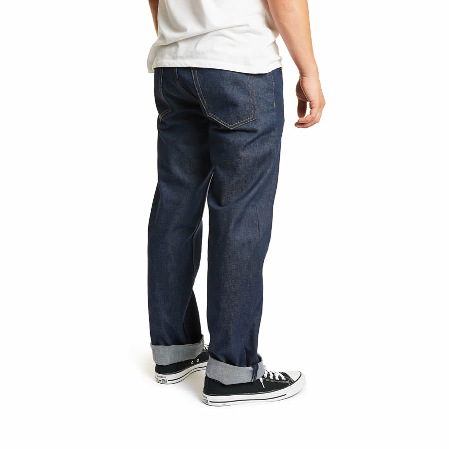 BRIXTON ( ブリクストン ) /  デニムパンツ ストレッチ素材 / 14oz RELAXED FIT / LABOR 5PKT DENIM PANT - RAW INDIGO / 04099 RWIDG