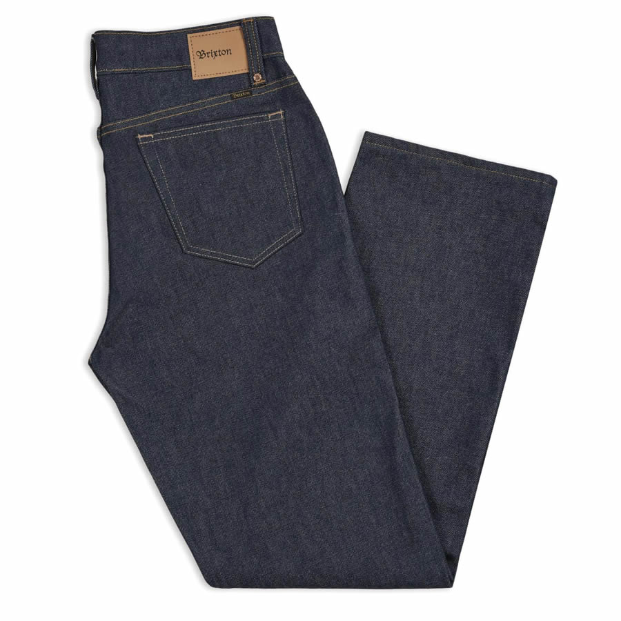 BRIXTON ( ブリクストン ) /  デニムパンツ ストレッチ素材 / 14oz RELAXED FIT / LABOR 5PKT DENIM PANT - RAW INDIGO / 04099 RWIDG