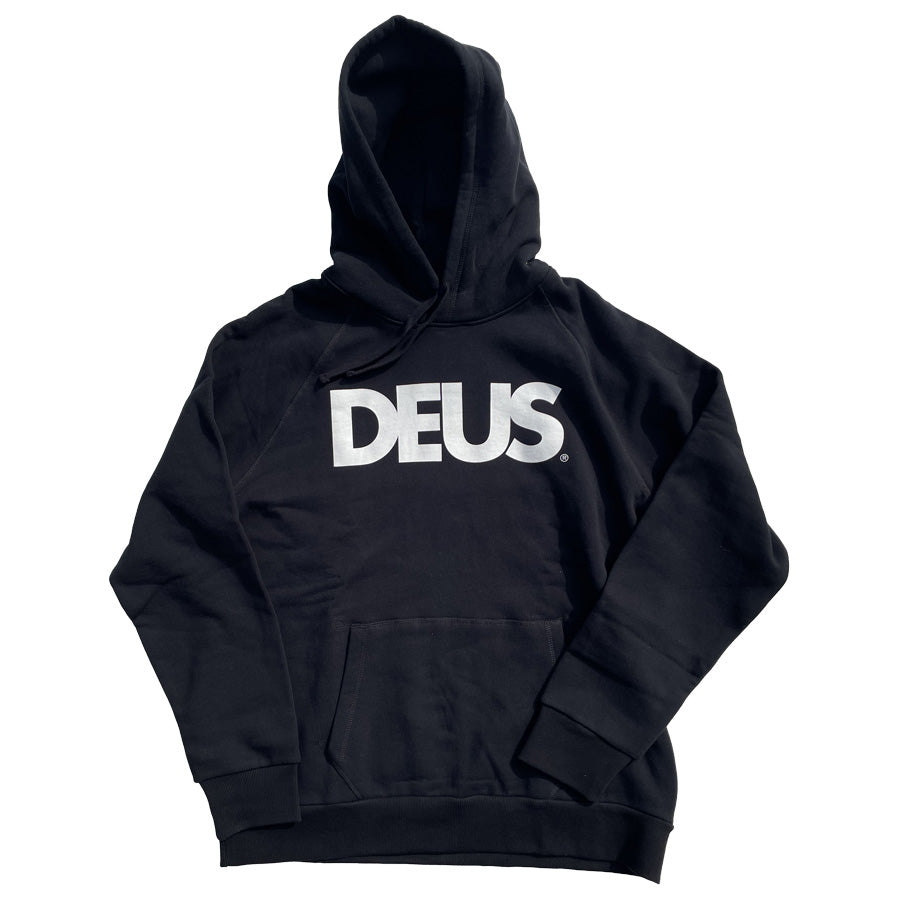DEUS EX MACHINA ( デウスエクスマキナ ) / スウェット プルオーバー パーカー / ALL CAPS HOODY - BLACK / DMF88526 / メンズ
