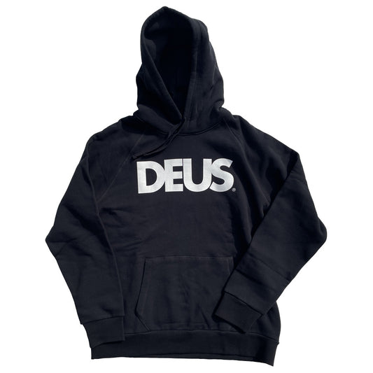 DEUS EX MACHINA ( デウスエクスマキナ ) / スウェット プルオーバー パーカー / ALL CAPS HOODY - BLACK / DMF88526 / メンズ