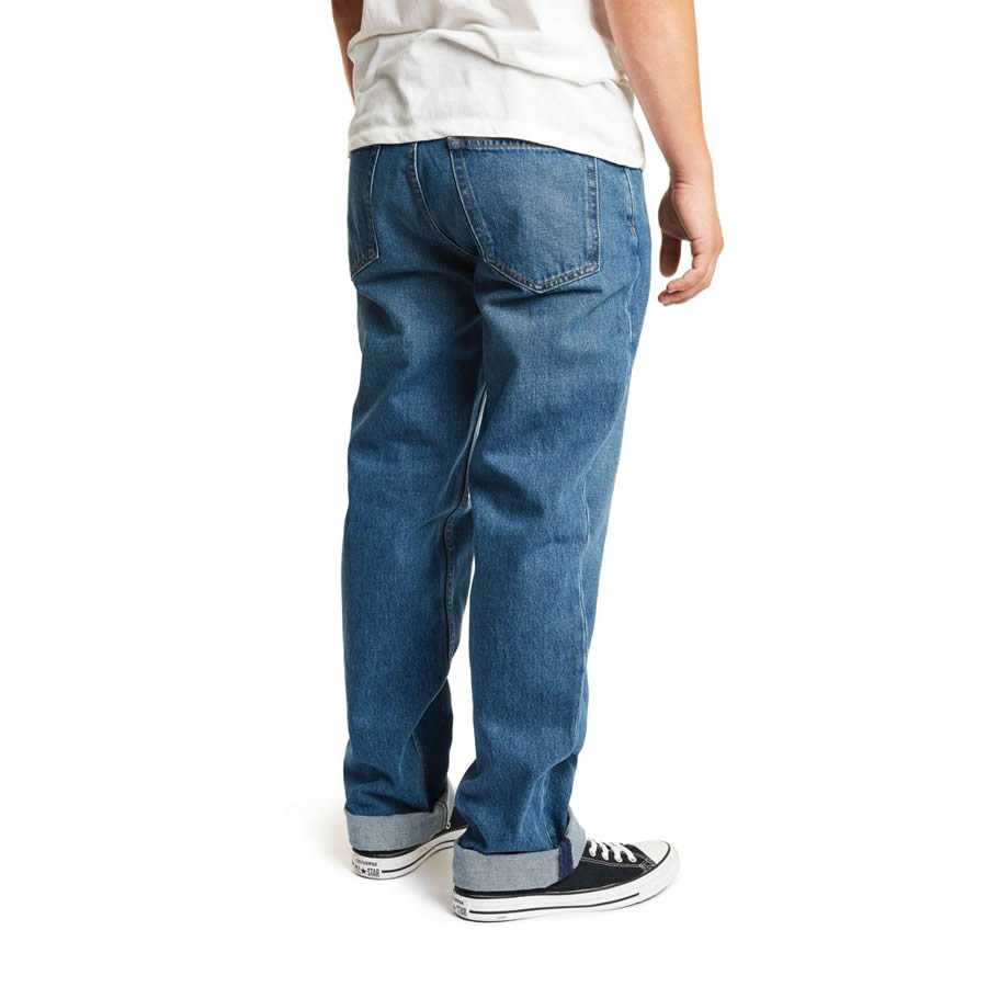BRIXTON ( ブリクストン ) /  デニムパンツ ストレッチ素材 / 14oz RELAXED FIT / LABOR 5PKT DENIM PANT - WORN INDIGO / 04099 WNIDG