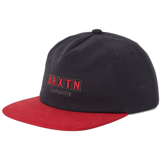 BRIXTON ( ブリクストン ) / キャップ スナップバック 帽子 / BLOCKED SNAPBACK - BLACK x RED  / 12134-BKRED