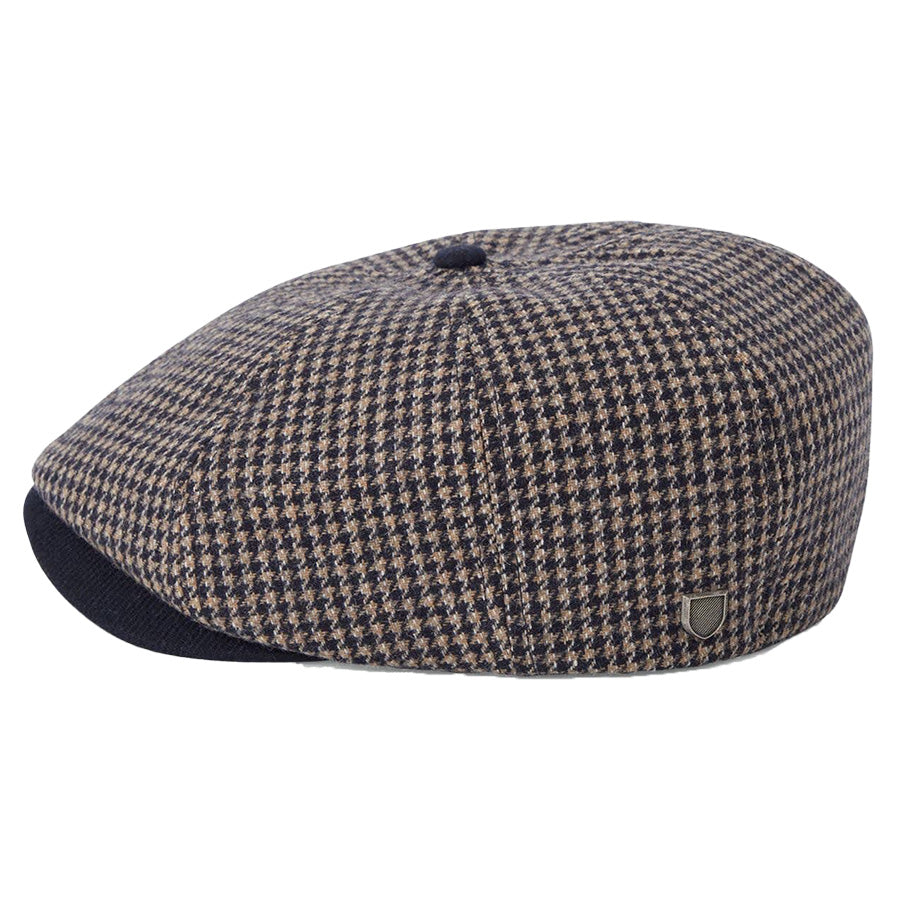 BRIXTON ( ブリクストン ) / ハンチング 帽子 / BROOD SNAP CAP - NAVY/SAND HOUNDSTOOTH / 10770-NVSDH