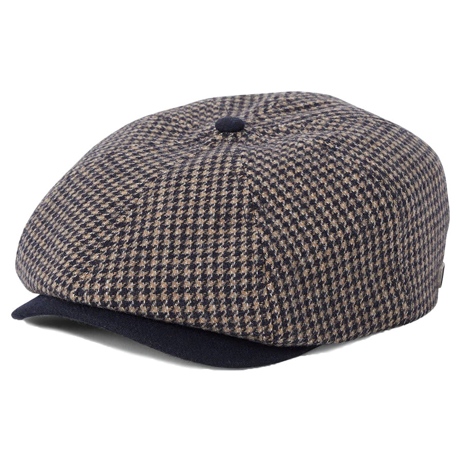BRIXTON ( ブリクストン ) / ハンチング 帽子 / BROOD SNAP CAP - NAVY/SAND HOUNDSTOOTH / 10770-NVSDH