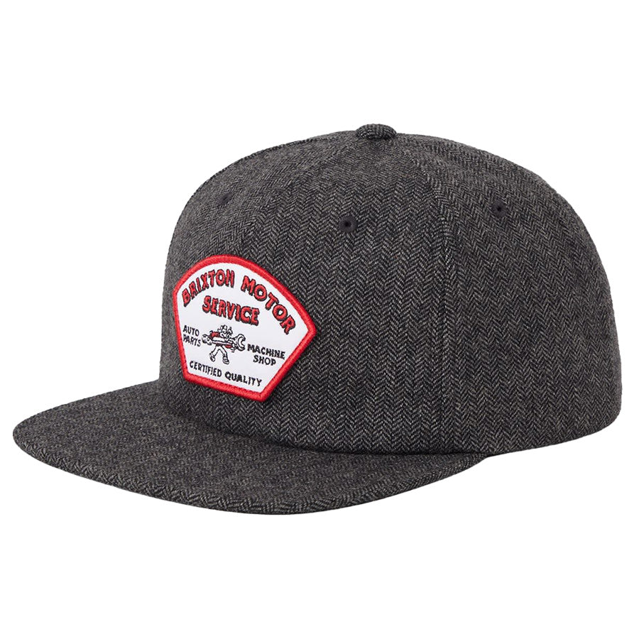 BRIXTON ( ブリクストン ) / キャップ スナップバック 帽子 / DYSON SNAPBACK - BLACK HERRINGBONE / 12177-BKHGB