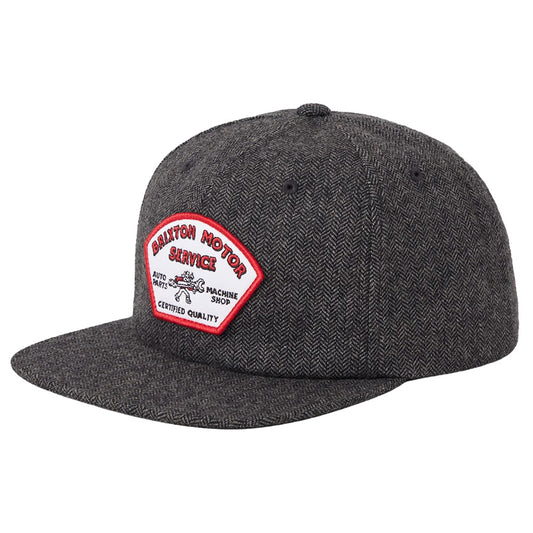 BRIXTON ( ブリクストン ) / キャップ スナップバック 帽子 / DYSON SNAPBACK - BLACK HERRINGBONE / 12177-BKHGB
