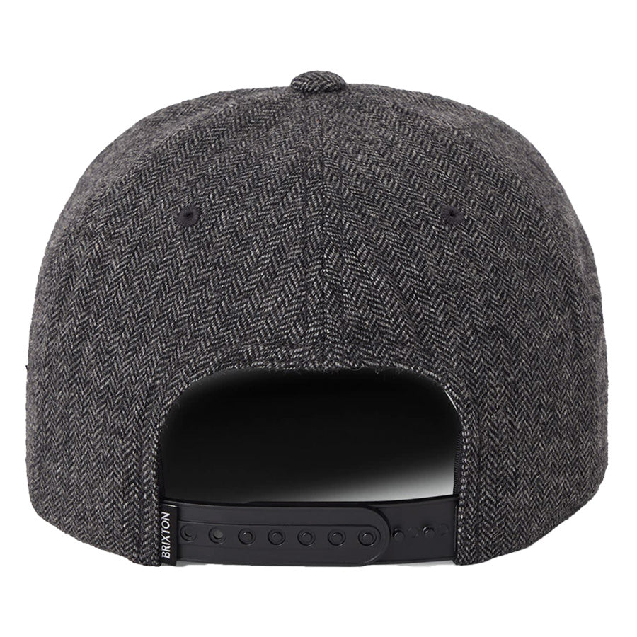 BRIXTON ( ブリクストン ) / キャップ スナップバック 帽子 / DYSON SNAPBACK - BLACK HERRINGBONE / 12177-BKHGB