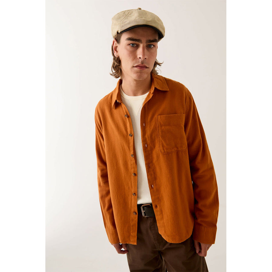 BRIXTON ( ブリクストン ) / ネルシャツ / HASTING LW FLANNEL - CARAMEL / 01419