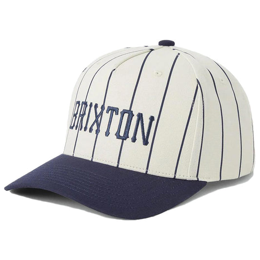 BRIXTON ( ブリクストン ) / キャップ スナップバック 帽子 / HOMERUN SNAPBACK - OFF WHITE x WASHED NAVY  / 12170-WWSNV