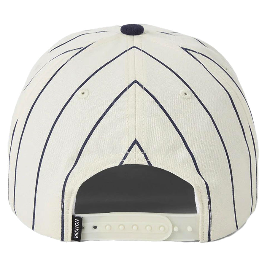 BRIXTON ( ブリクストン ) / キャップ スナップバック 帽子 / HOMERUN SNAPBACK - OFF WHITE x WASHED NAVY  / 12170-WWSNV
