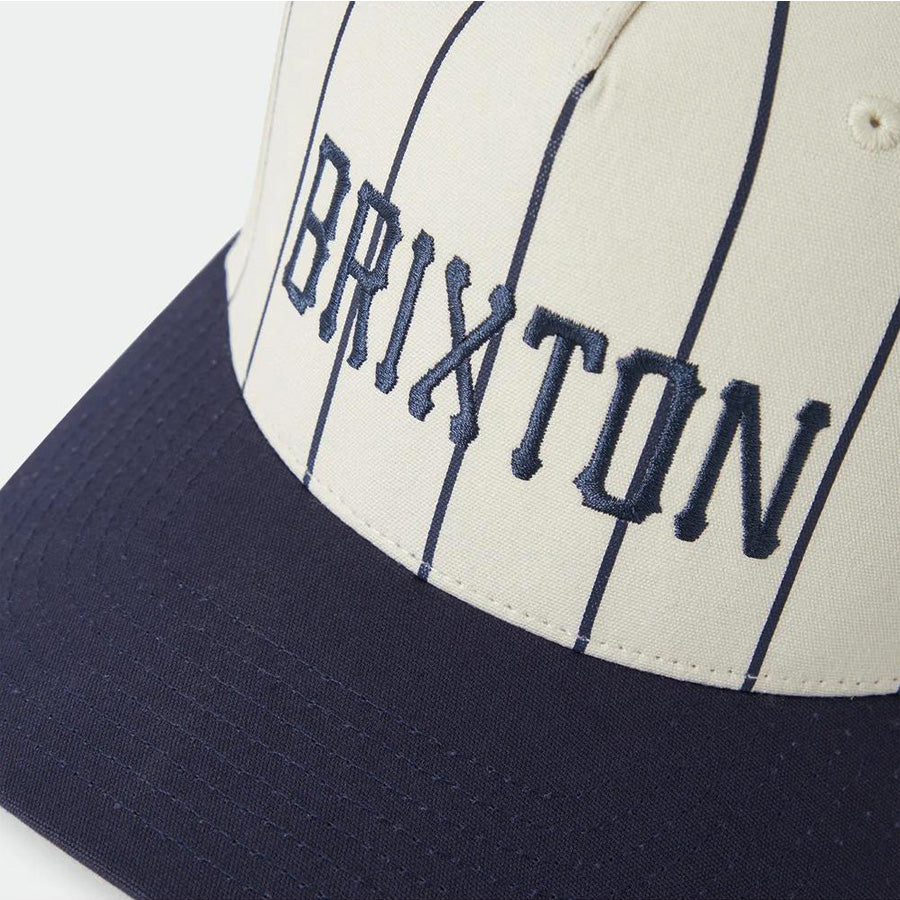 BRIXTON ( ブリクストン ) / キャップ スナップバック 帽子 / HOMERUN SNAPBACK - OFF WHITE x WASHED NAVY  / 12170-WWSNV