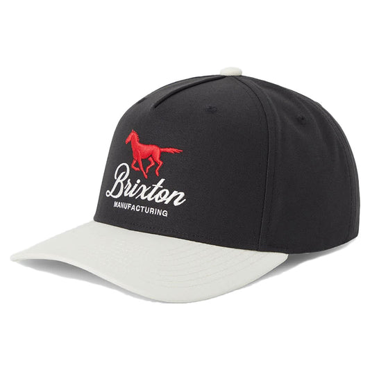 BRIXTON ( ブリクストン ) / キャップ スナップバック 帽子 / LEISURE SNAPBACK - BLACK x WHITE  / 12171-BLAWC