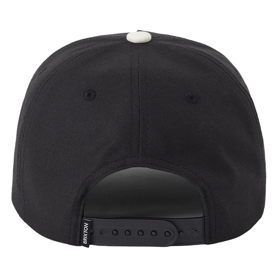 BRIXTON ( ブリクストン ) / キャップ スナップバック 帽子 / LEISURE SNAPBACK - BLACK x WHITE  / 12171-BLAWC