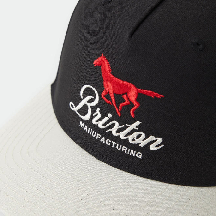 BRIXTON ( ブリクストン ) / キャップ スナップバック 帽子 / LEISURE SNAPBACK - BLACK x WHITE  / 12171-BLAWC