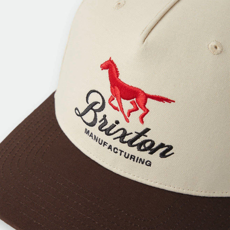 BRIXTON ( ブリクストン ) / キャップ スナップバック 帽子 / LEISURE SNAPBACK - KHAKI x COCO  / 12171-KHKCO