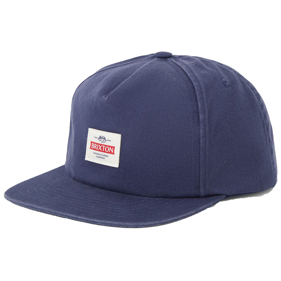 BRIXTON ( ブリクストン ) / キャップ スナップバック 帽子 / TRADEMARK SNAPBACK - WASHED NAVY / 12129-WANAV