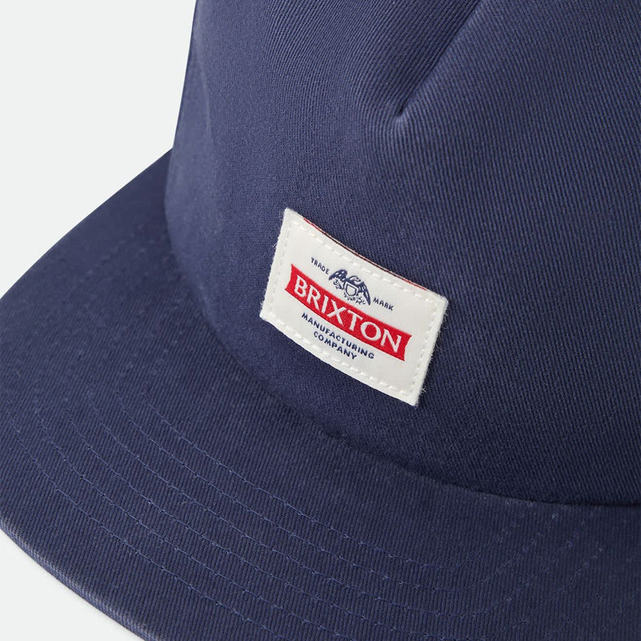 BRIXTON ( ブリクストン ) / キャップ スナップバック 帽子 / TRADEMARK SNAPBACK - WASHED NAVY / 12129-WANAV