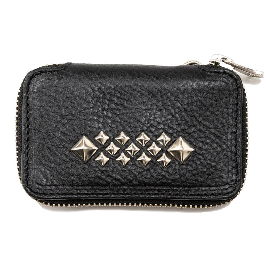 CALEE(キャリー) / スタッズレザーコインケース / STUDS LEATHER COIN CASE - BLACK / CL-26SS011LE