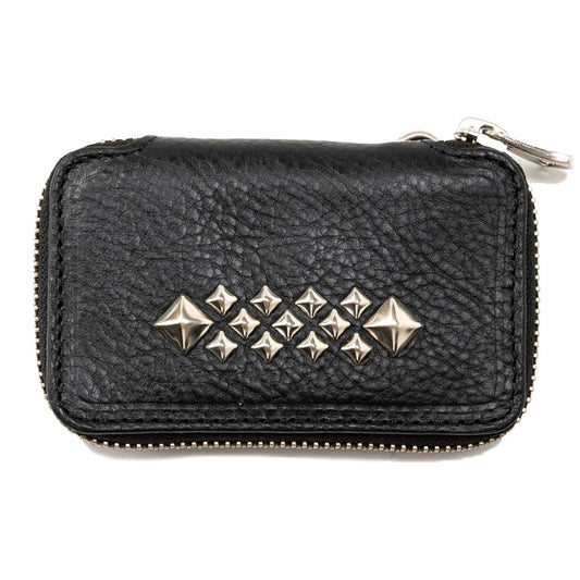 CALEE(キャリー) / スタッズレザーコインケース / STUDS LEATHER COIN CASE - BLACK / CL-26SS011LE