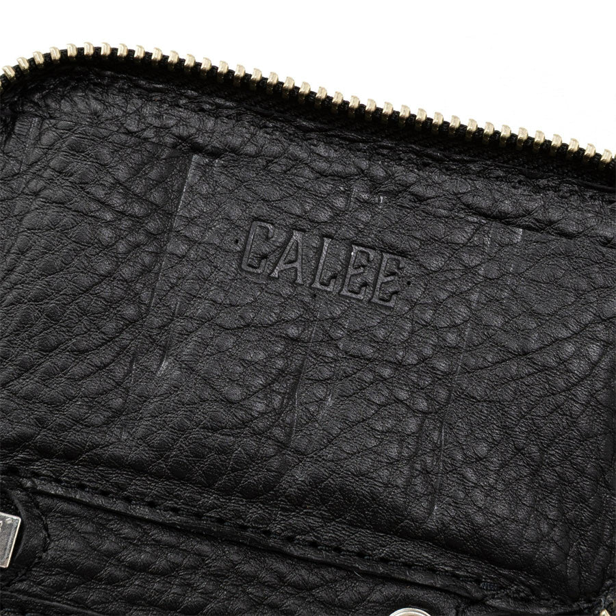 CALEE(キャリー) / スタッズレザーコインケース / STUDS LEATHER COIN CASE - BLACK / CL-26SS011LE