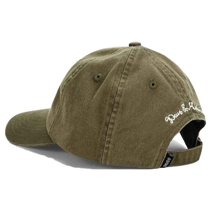 DEUS EX MACHINA ( デウスエクスマキナ ) / キャップ 帽子 / HARAJUKU SIGN DAD CAP - OLIVE GREEN / D263MHA169 / メンズ