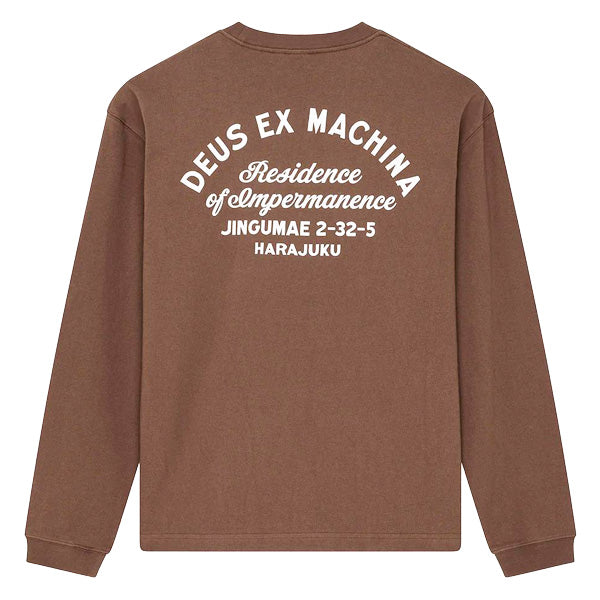 DEUS EX MACHINA ( デウスエクスマキナ ) / ロンT 長袖Tシャツ / HARAJUKU SIGN LS TEE - BISON BROWN / D263MLT192
