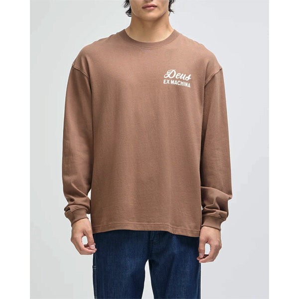 DEUS EX MACHINA ( デウスエクスマキナ ) / ロンT 長袖Tシャツ / HARAJUKU SIGN LS TEE - BISON BROWN / D263MLT192