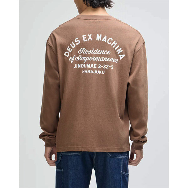 DEUS EX MACHINA ( デウスエクスマキナ ) / ロンT 長袖Tシャツ / HARAJUKU SIGN LS TEE - BISON BROWN / D263MLT192