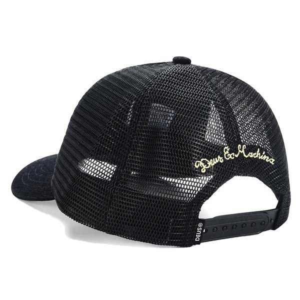 DEUS EX MACHINA ( デウスエクスマキナ ) / メッシュキャップ 帽子 / PILL CORD TRUCKER - BLACK / D263MHA335 / メンズ