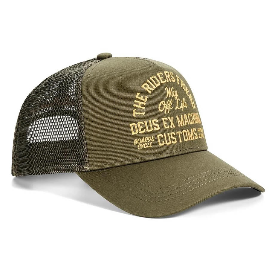 DEUS EX MACHINA ( デウスエクスマキナ ) / メッシュキャップ 帽子 / SHOOK ONES TRUCKER - OLIVE GREEN / D263MHA330 / メンズ