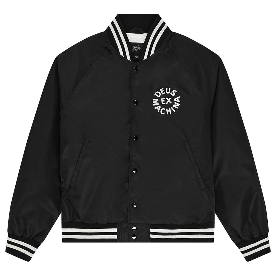 DEUS EX MACHINA ( デウスエクスマキナ ) /  スタジアムジャケット / STADIUM JACKET - BLACK / D263MJK101