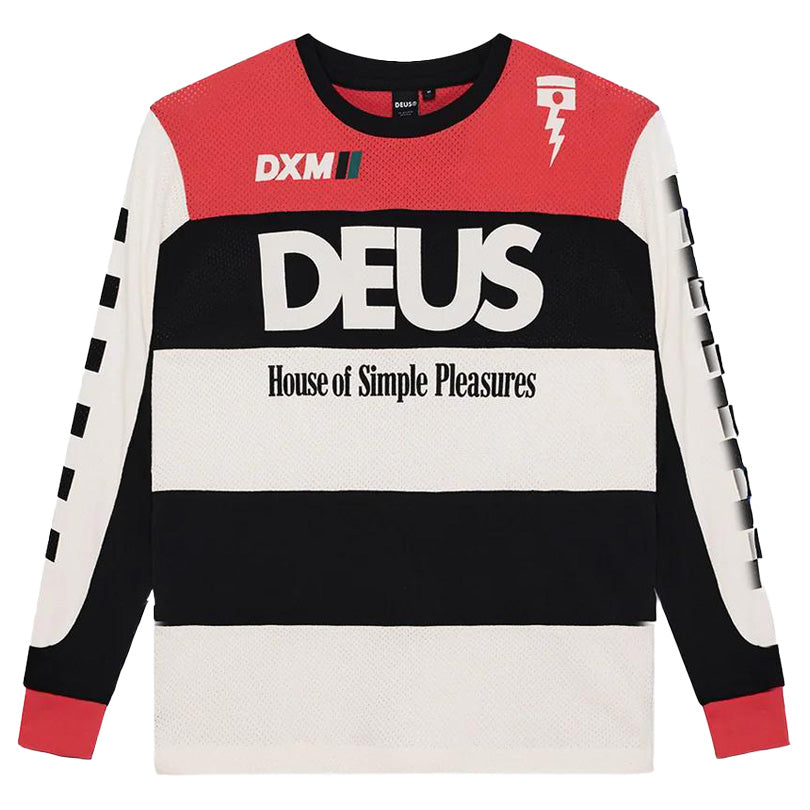 DEUS EX MACHINA ( デウスエクスマキナ ) / ジャージー 長袖 / VILANDER MOTO JERSEY - VALIANT RED / D263MLT149 / メンズ