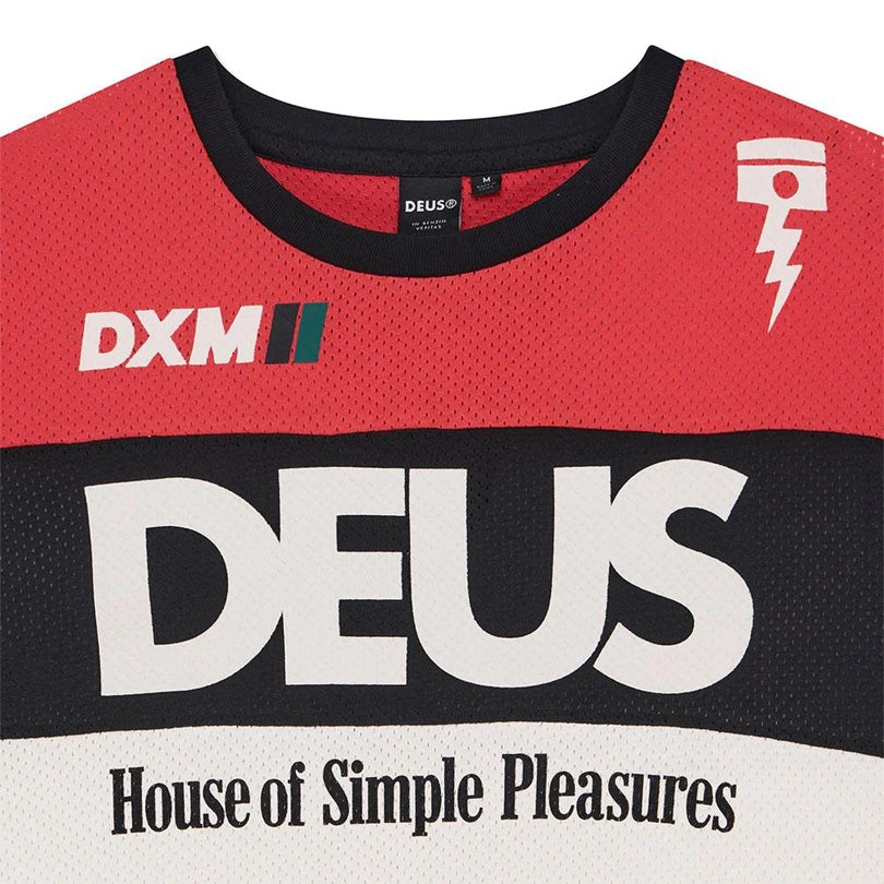 DEUS EX MACHINA ( デウスエクスマキナ ) / ジャージー 長袖 / VILANDER MOTO JERSEY - VALIANT RED / D263MLT149 / メンズ