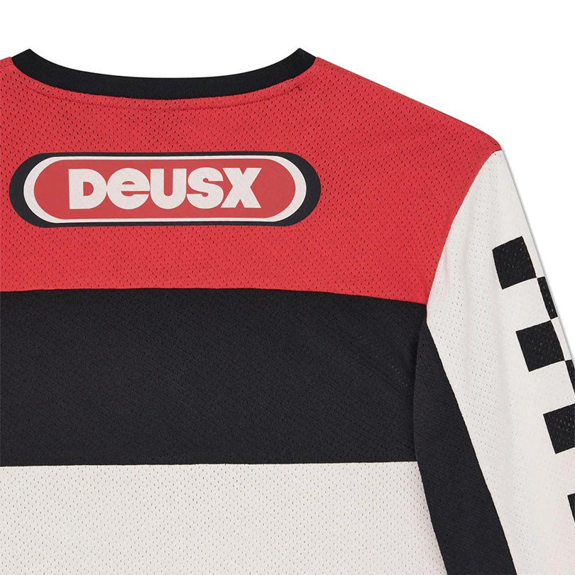 DEUS EX MACHINA ( デウスエクスマキナ ) / ジャージー 長袖 / VILANDER MOTO JERSEY - VALIANT RED / D263MLT149 / メンズ