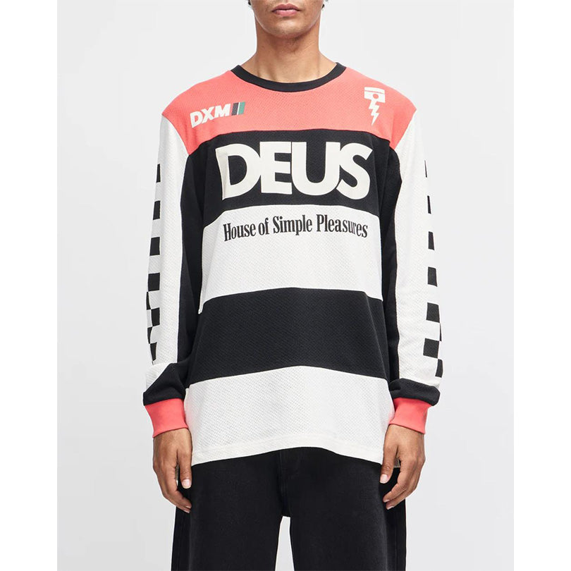 DEUS EX MACHINA ( デウスエクスマキナ ) / ジャージー 長袖 / VILANDER MOTO JERSEY - VALIANT RED / D263MLT149 / メンズ