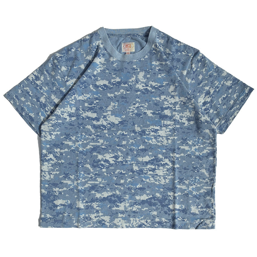IMPRESTORE (インプレストア) / 半袖Tシャツ / t-shirts indigo Degital Camo  - INDIGO Blue / CZ-ImSt-422 - Shy Guy / メンズ