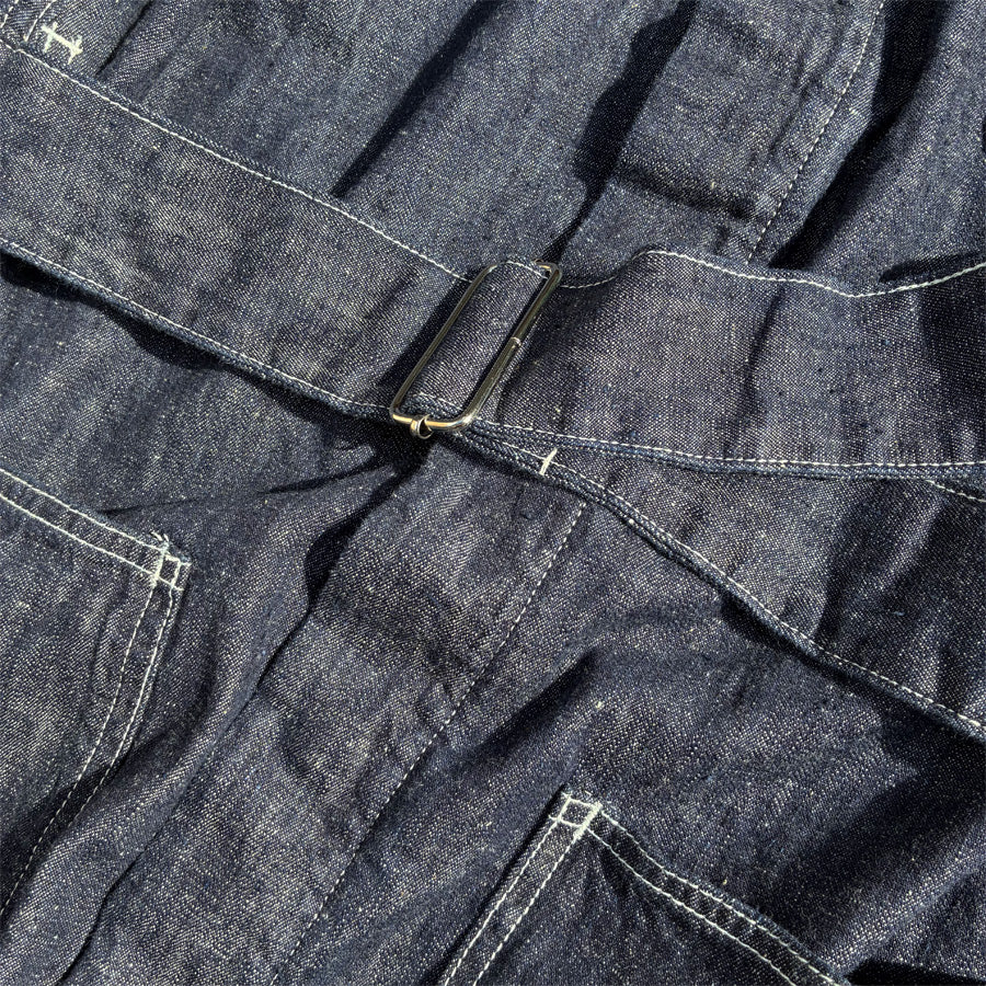 IMPRESTORE (インプレストア) / デニム ショップコート / SHOP COAT(6.5oz selvedge denim)  - BLUE DENIM VINTAGEWASH  / CBC-ImSt-113- Mario-6.5oz / メンズ