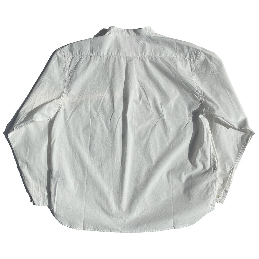 IMPRESTORE (インプレストア) / バンドカラーシャツ プルオーバーシャツ / Stripe Shirt - WHITE / メンズ
