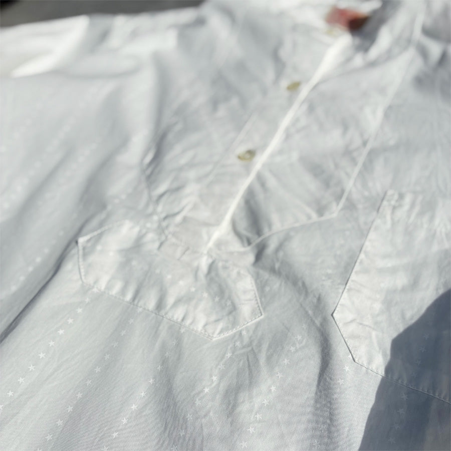 IMPRESTORE (インプレストア) / バンドカラーシャツ プルオーバーシャツ / Stripe Shirt - WHITE / メンズ