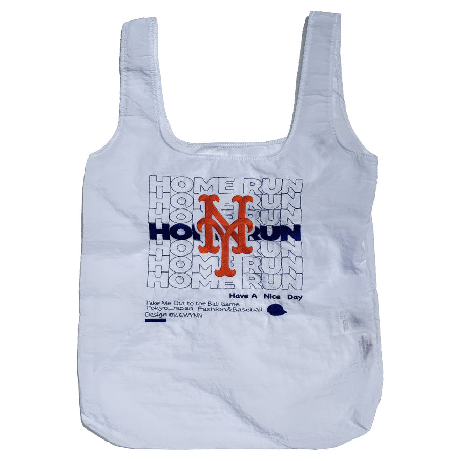 INFIELDER DESIGN x MLB /  ナイロンミニバッグ エコバッグ / MLB HOME RUN BAG - METS - BLUE / MLB-295-Mets