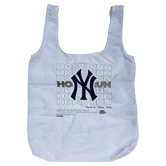INFIELDER DESIGN x MLB /  ナイロンミニバッグ エコバッグ / MLB HOME RUN BAG - YANKEES - GREY / MLB-295-Yankees