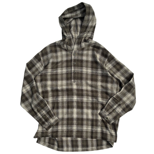 NASNGWAM (ナスングワム) / プルオーバー フードシャツ 長袖 / ATERNATIVE HOODIE - OLIVE / S2660102 /メンズ