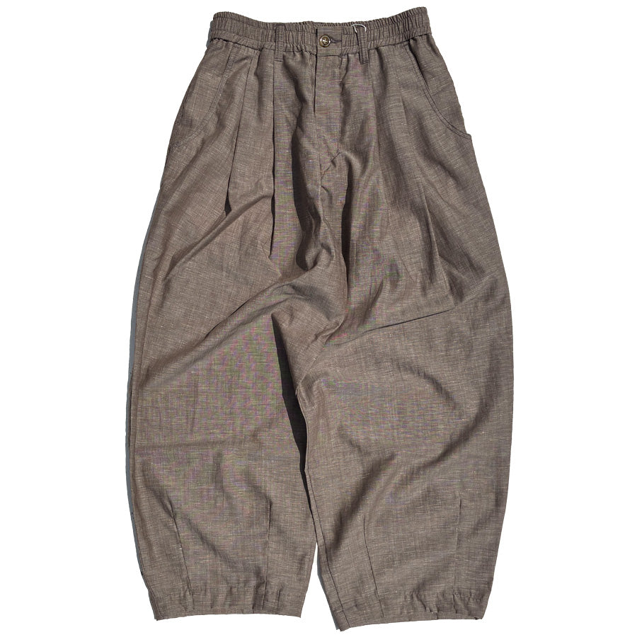NASNGWAM (ナスングワム) / 日本製 ウールワイドパンツ / BALEL PANTS - BROWN / P2633305 / メンズ