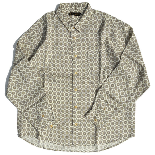 NASNGWAM (ナスングワム) / リネンシャツ 長袖 / CREST SHIRTS - WHITE / S2665103 / 日本製 メンズ