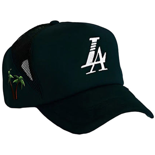 REFERENCE ( リファレンス )  / 帽子 ベースボールキャップ スナップバック / PARADISE LA TRUCKER - BLACK / RE2602BK