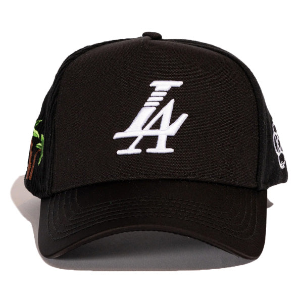 REFERENCE ( リファレンス )  / 帽子 ベースボールキャップ スナップバック / PARADISE LA MULTI-PANEL - BLACK / RE2604BK