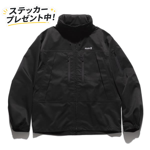 ROARK ロアーク / 防水 シェルジャケット / CARAVAN JACKET - BLACK / RJJ1254 / メンズ アウター 撥水 フード収納