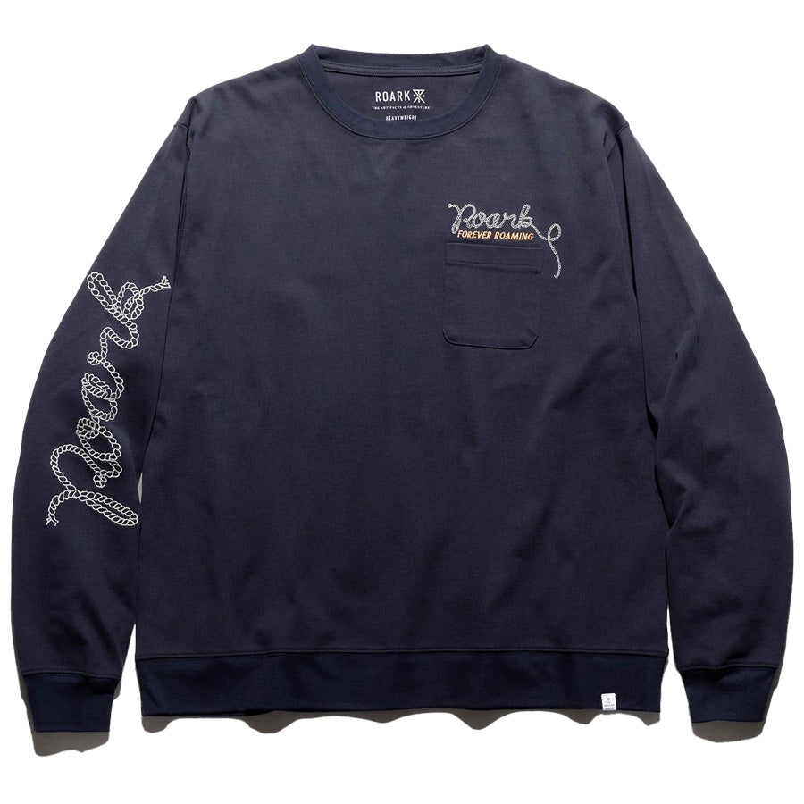ROARK (ロアーク) /  長袖Tシャツ ロンT / "ROAMIG" 14oz H/W L/S TEE - DARK NAVY / RLTJHW1251 / メンズ