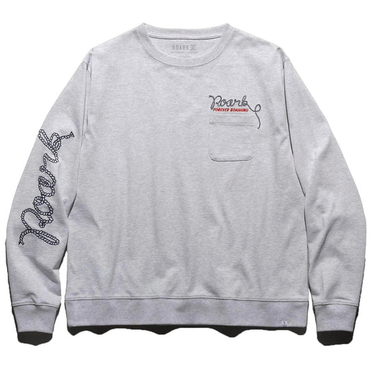 ROARK (ロアーク) /  長袖Tシャツ ロンT / "ROAMIG" 14oz H/W L/S TEE - HEATHER GREY / RLTJHW1251 / メンズ